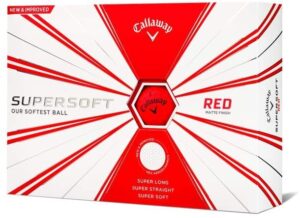 Callaway Superhot Bold Matte Red Golf Balls