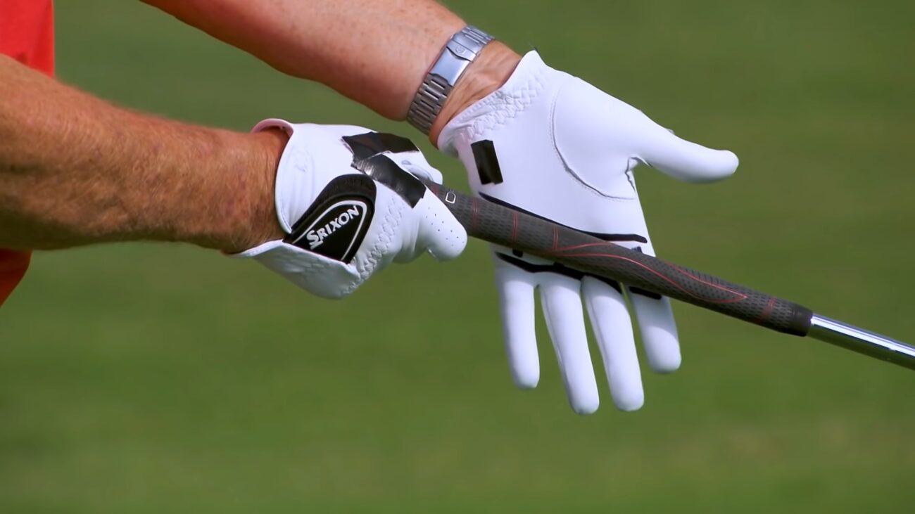 Golf grip for sweaty hands
